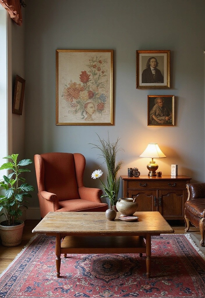 15 Trendy Cozy Living Room Decor Hacks That Will Make You Want to Curl Up on Your Couch! - 7. Vintage Finds for Unique Charm