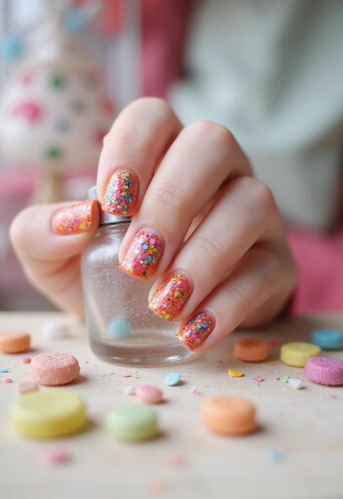 21 Trendy Spring Glass Nail Designs That Will Turn Heads! - 10. Dotted Glass Designs