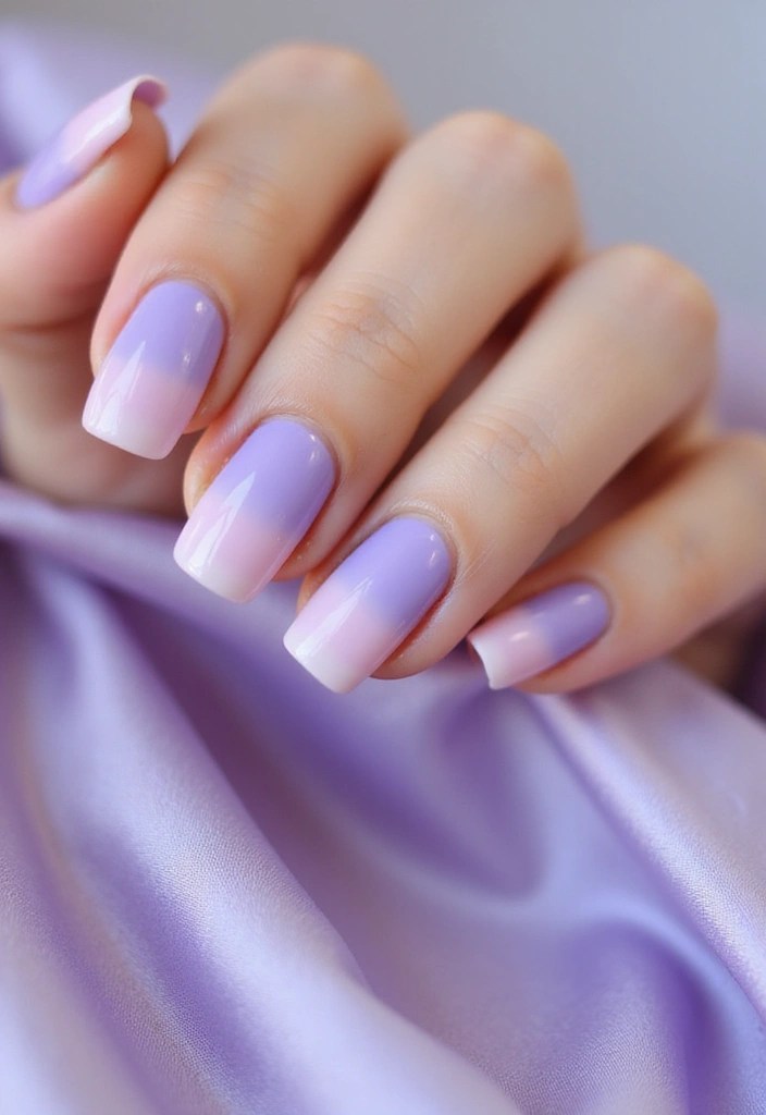 21 Trendy Spring Glass Nail Designs That Will Turn Heads! - 4. Ombre Glass Effect