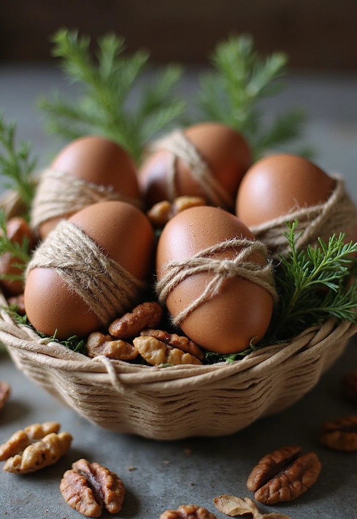 25 Stunning Natural Easter Egg Dyeing Ideas That Will Make Your Holiday More Vibrant! - 14. Walnut Shell Wonder