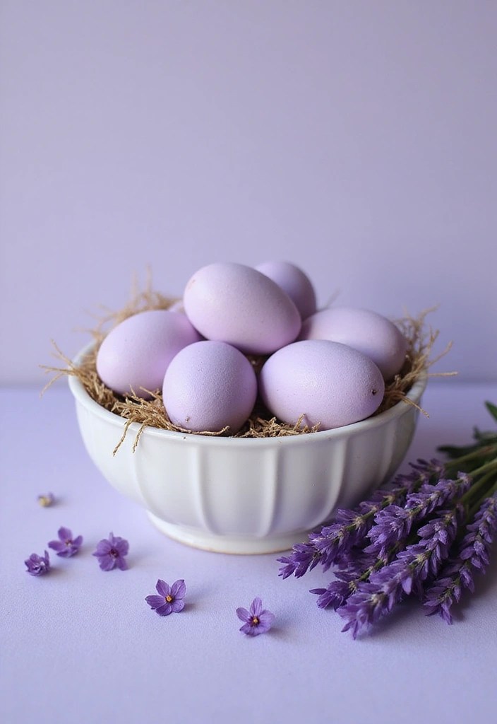 25 Stunning Natural Easter Egg Dyeing Ideas That Will Make Your Holiday More Vibrant! - 17. Lavender Lush