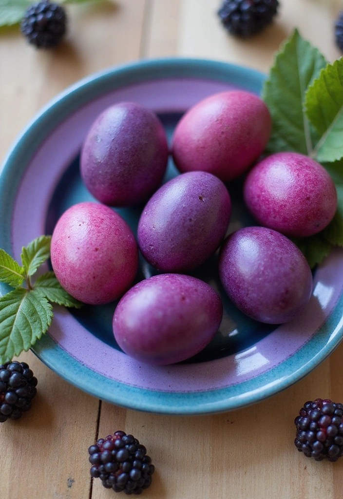 25 Stunning Natural Easter Egg Dyeing Ideas That Will Make Your Holiday More Vibrant! - 18. Blackberry Bliss