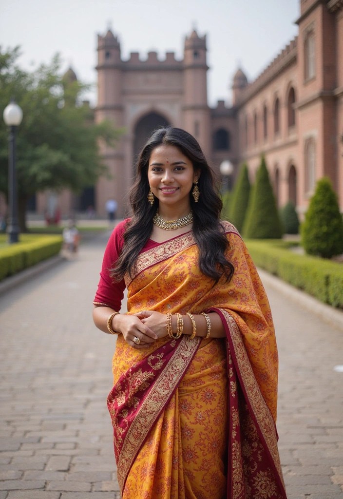 10 Stunning Graduation Outfits from Around the World That Will Inspire Your Look! 🌍 - 6. India: Traditional Yet Modern