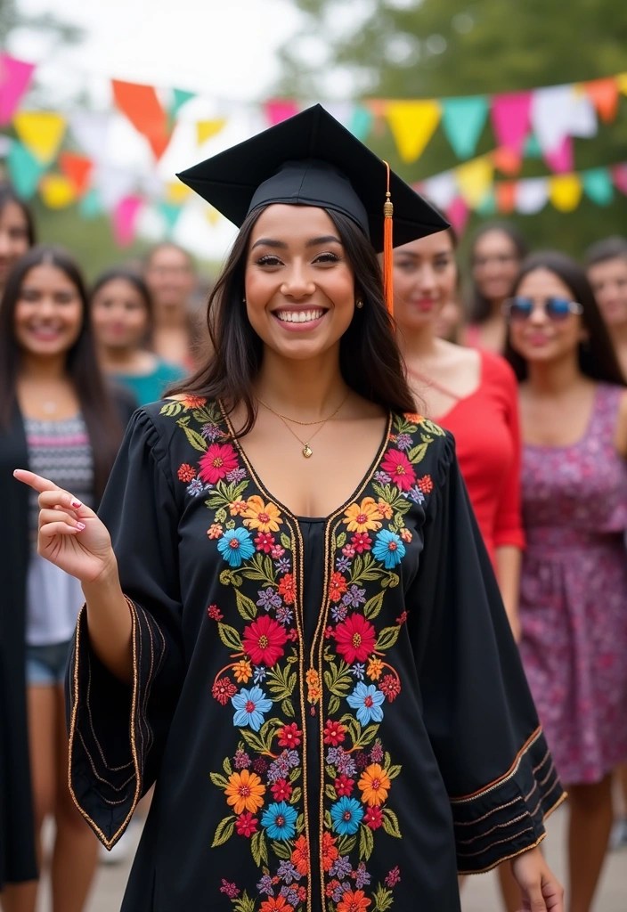10 Stunning Graduation Outfits from Around the World That Will Inspire Your Look! 🌍 - 9. Mexico: Colorful Festivity
