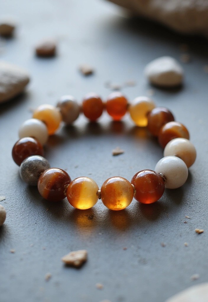 12 Eye-Catching Stone Bracelets That Connect You to Nature's Beauty - 6. Botswana Agate Bracelet