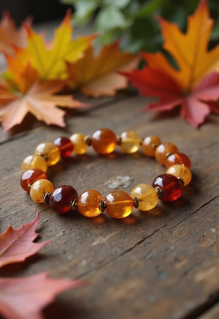 12 Eye-Catching Stone Bracelets That Connect You to Nature's Beauty - 9. Citrine and Garnet Bracelet