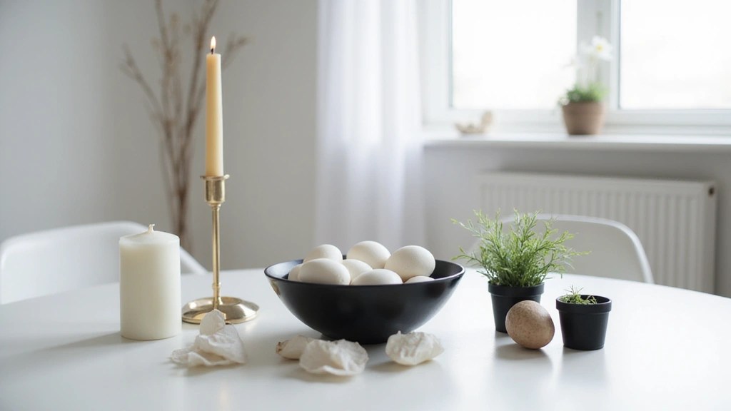14 Minimalist Easter Home Decor Ideas Using Two Colors That Will Transform Your&nbsp;Space!