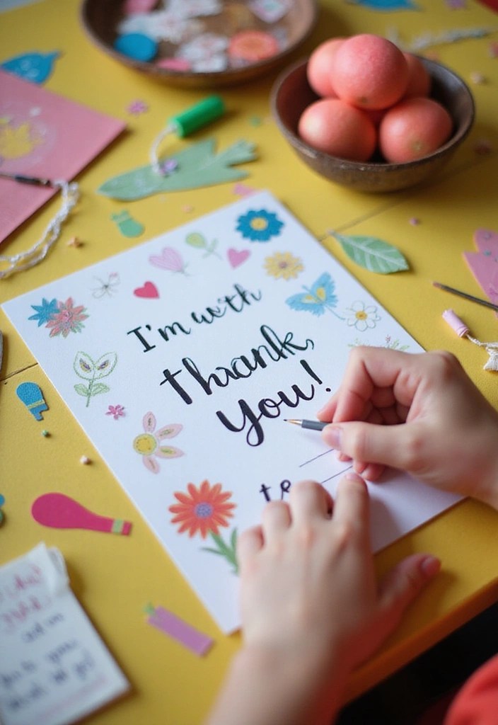 21 DIY Kids Cards for Mother’s Day That Will Melt Mom’s Heart (You Won't Believe #12!) - 21. Thank You Card