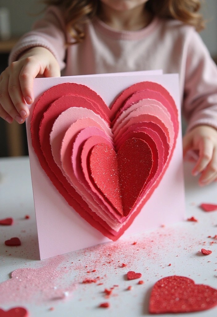 21 DIY Kids Cards for Mother’s Day That Will Melt Mom’s Heart (You Won't Believe #12!) - 7. 3D Heart Card