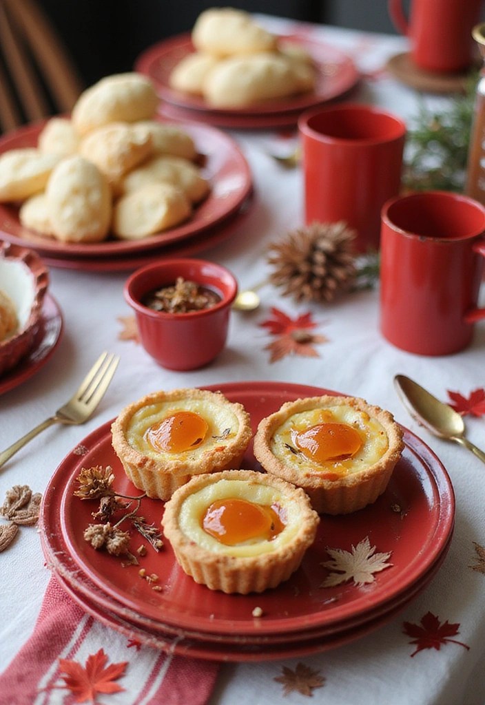 22 Festive Easter Decor Ideas Using Global Flag Colors - 13. Canadian Winter Wonderland with Red and White