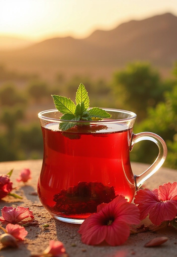 Get to Know 12 National Teas and Learn How to Brew Each One the Way Locals Do - 11. Hibiscus Tea from Egypt: A Tangy Treat