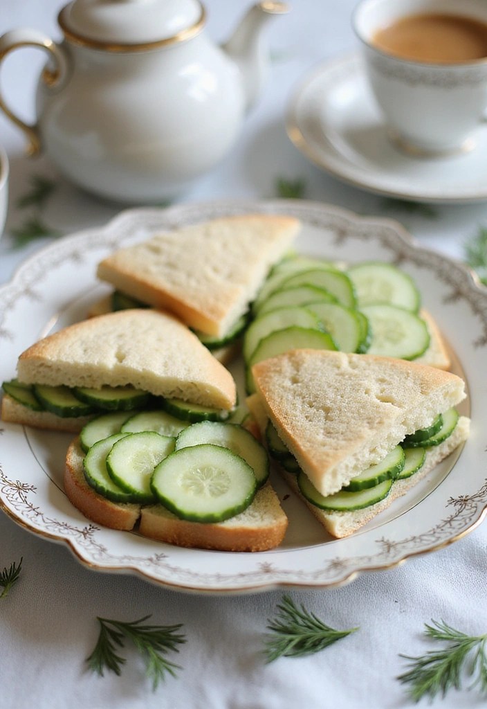 The History of 15 Iconic Sandwiches Around the World (Prepare to Be Inspired!) - 9. Cucumber Sandwich (UK)