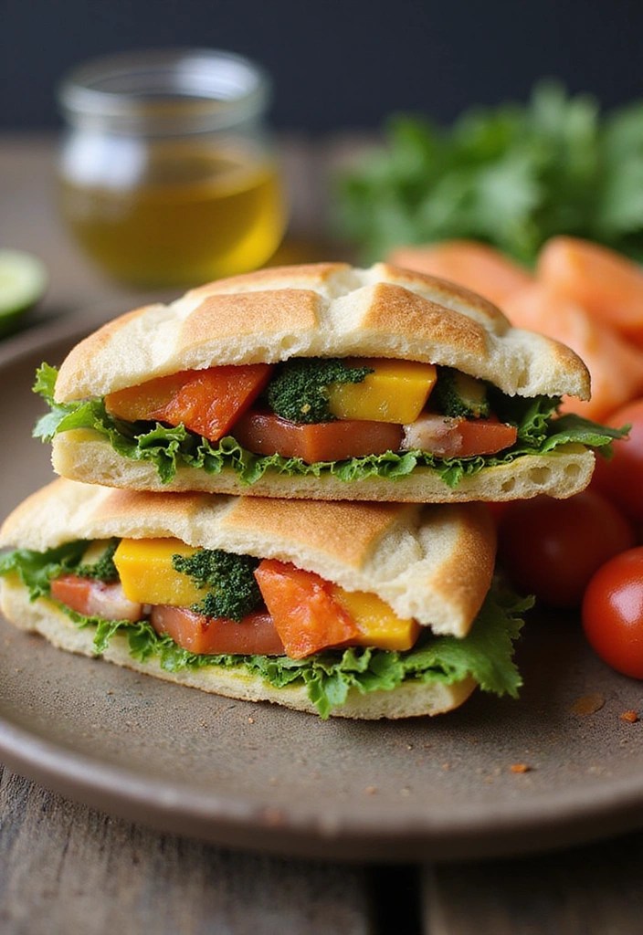 10 Mouthwatering Vegan Recipes You Can Whip Up in 15 Minutes (#4 Will Wow You!) - Hummus Veggie Sandwich with Sprouted Bread