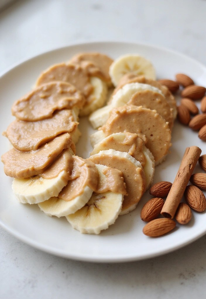 12 Light Snacks to Supercharge Your Workout (Say Goodbye to Sluggishness!) - 1. Banana Slices with Almond Butter