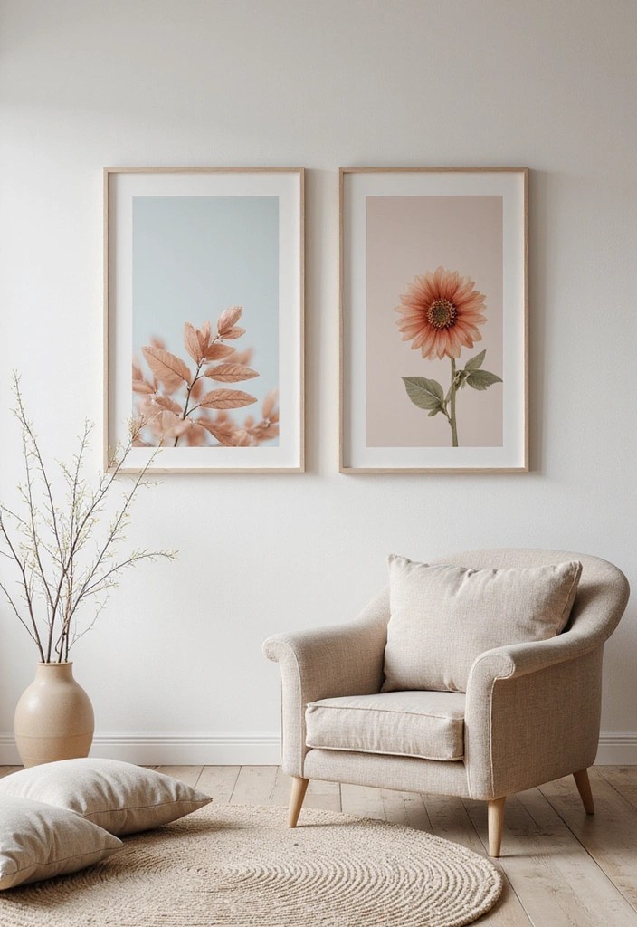 21 Stunning Quiet Space Designs That Will Bring You Instant Peace - 19. Calming Wall Art