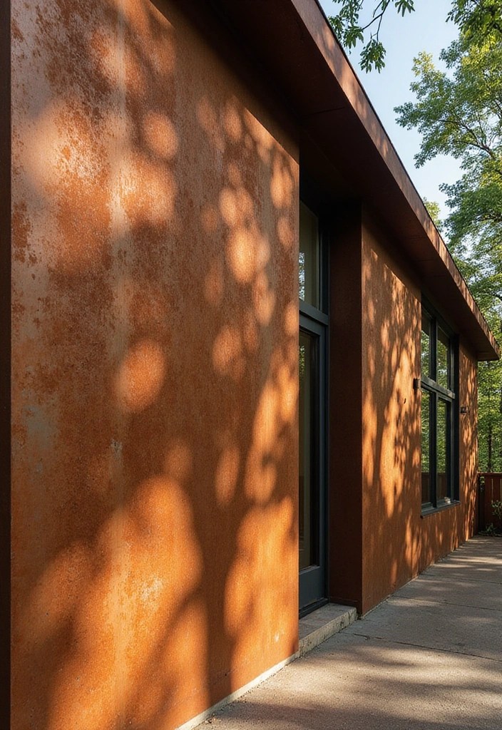 10 Modern Home Exterior Design Trends of 2025 That Will Blow Your Mind! - 1. Corten Steel Facades