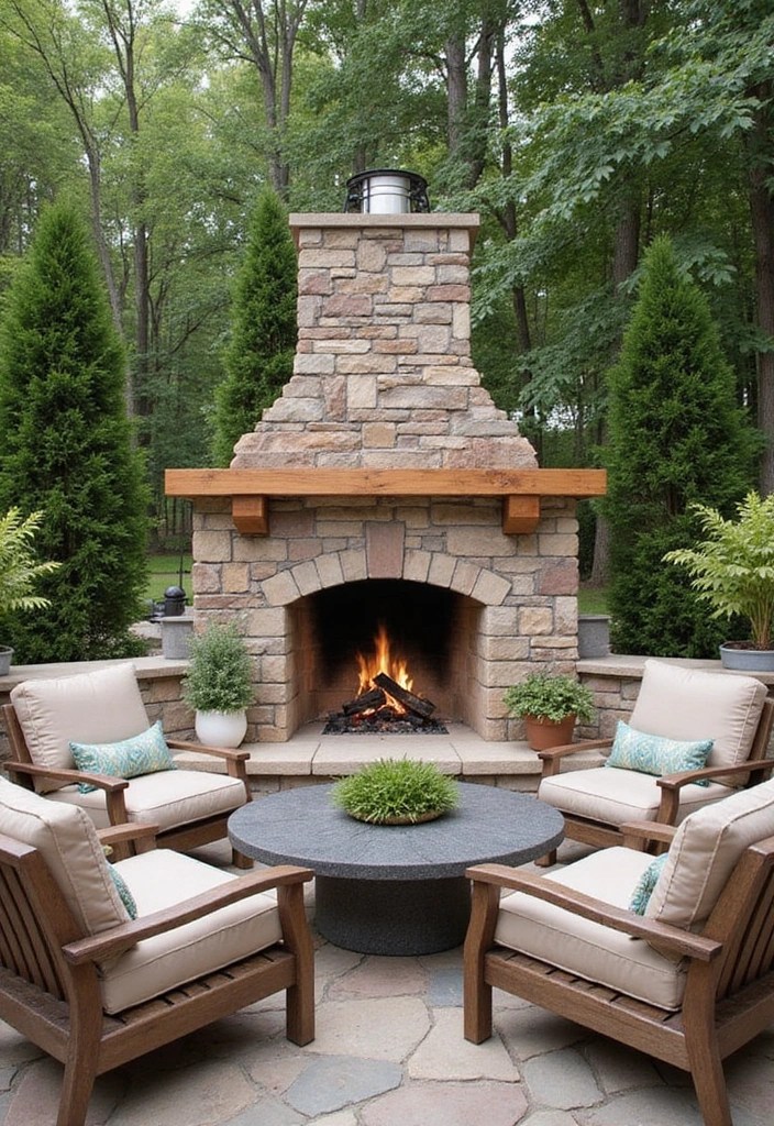 15 Backyard Luxury Ideas for 2025: Small Yards That Feel Like a Private Resort! - 9. Fireplaces for Chilly Nights